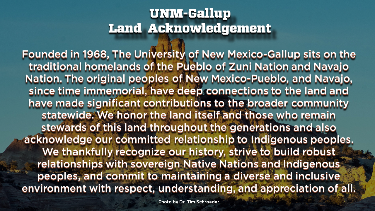 Gallup Land Acknowledgment