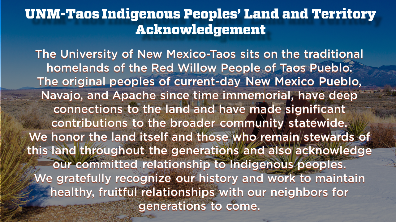 Taos Land Acknowledgement